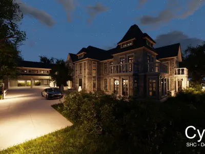  Large Mansion 2021 Blender Eevee and Cycles 1 