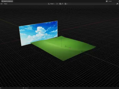 Anime Grass field  3D model