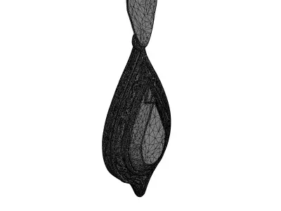 Fantasy Ornate Gemstone Pendant Low-poly 3D model