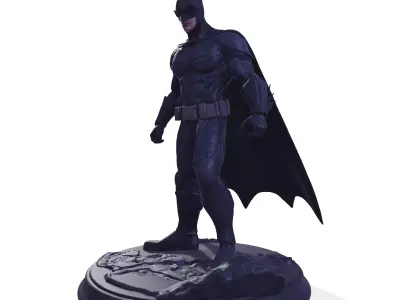 Dark Vigilante High-Poly 3D Print Figurine 3D print model