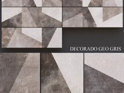 Keros Decorado Geo Gris 3D model