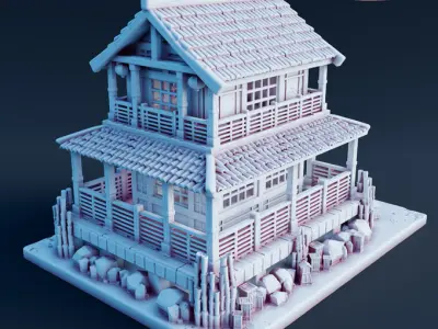 Japanese House 3D print model