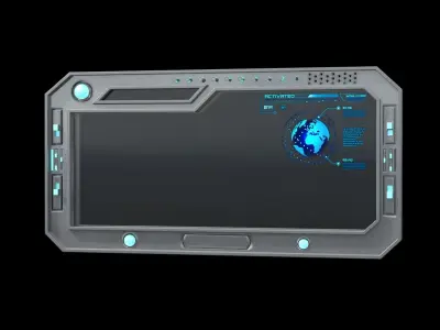 Sci-fi Window Low-poly 3D model