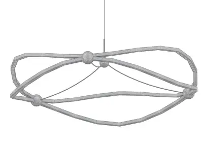 PARFUM modern pendant light - gold 3D model