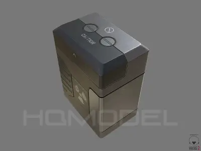 Fusion Cell PBR Sci-Fi Low-poly 3D model