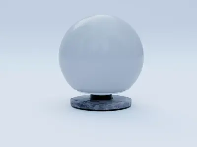 Desk Lamp Low-poly 3D model 12