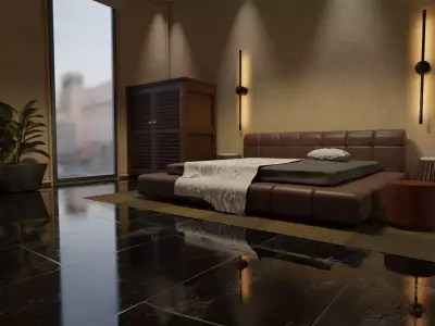 Master bedroom 3D model