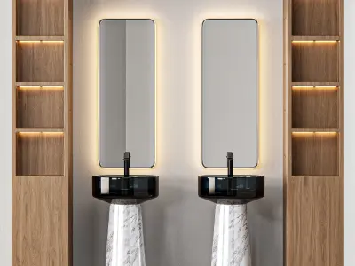 Bathroom Furniture Composition 03 3D model
