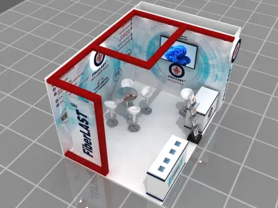 Modular Fair Stand 006 3D model