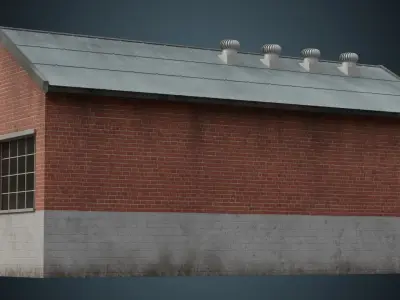 Building 2B Low-poly 3D model