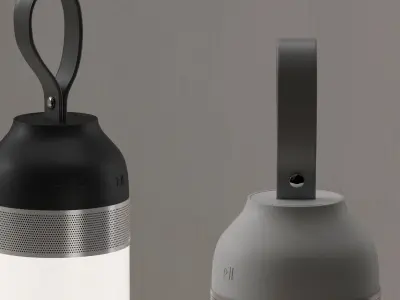 Maya Floor-Table Lamp Low-poly 3D model