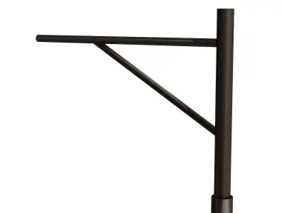 Wooden Barrier Low Poly Low-poly 3D model