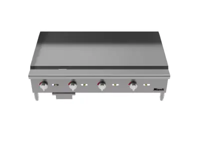 Wide Manual Griddle 48 in  3D model