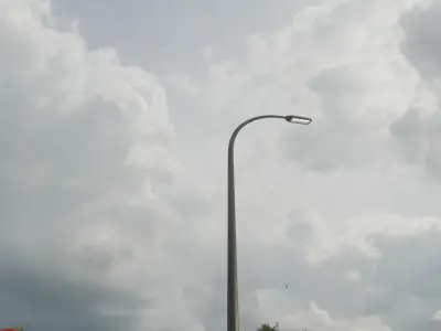 Street Light 11 version 17 10m with pole 1 Low-poly 3D model