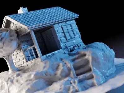 Lonely house 3D print model