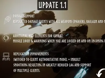 Ultimate Spaceship System - Space Shooter Template Low-poly 3D model