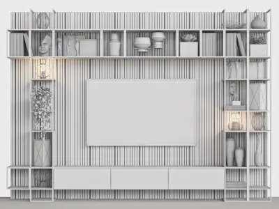 Tv Wall 24 3D model