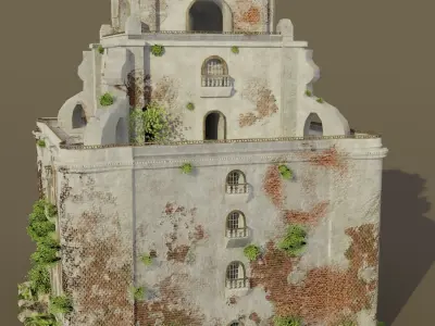 SINKING BELL TOWER 3D model