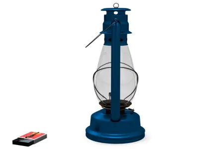Kerosene Lantern Free low-poly 3D model