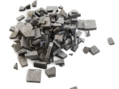 Stone Blocks Rubble 3D model purchase