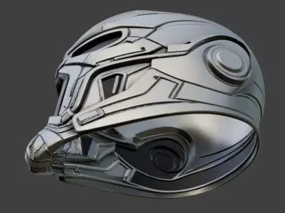 SciFi Helmet 3D model