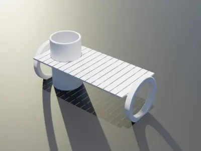 Bench Park - MAKI 3D model