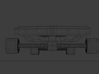 Sci-fi Skateboard 3D model
