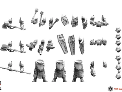 Feudal Guard Abhumans 3D print model