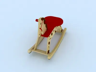 Rocking Horse 3d model 3D model