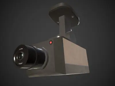 Security Camera Low-poly 3D model