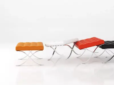 Stool barcelona 3D model