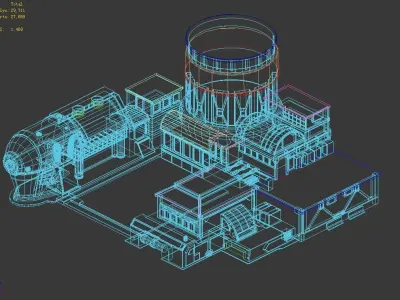 Future World - Black Market 02 3D model