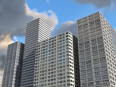 Modular Building Faces Pack 3D model