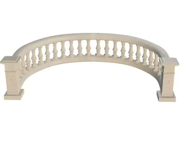 Concrete Balustrade 3D print model