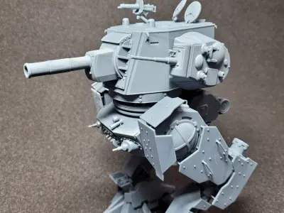 War Thunder KV2 mech ST1 in 35 scale 3D print model
