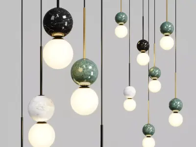 dalt aromas pendant light Low-poly 3D model