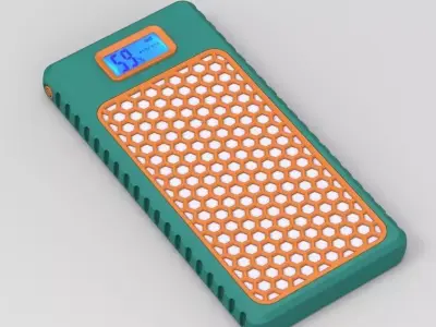 Power Bank 10K mah Enclosure Honeycomb Style 3D print model