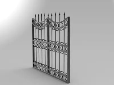 Metal Fence  3D model