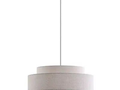 Eline 3 - Light Dimmable Drum Chandelier 3D model