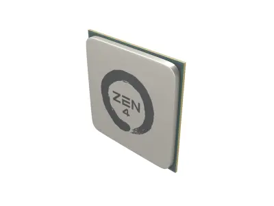 AMD AM4 Zen 4 CPU V1 001 3D model