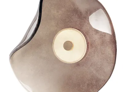 Contemporary Wall Sconce with Glass Shade 3D model