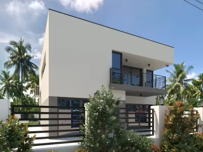 Exterior Model with Realistic Lighting 3D model
