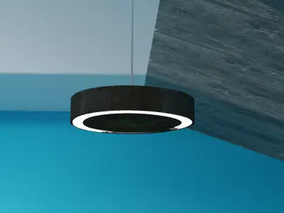 wooden lamp Free 3D model