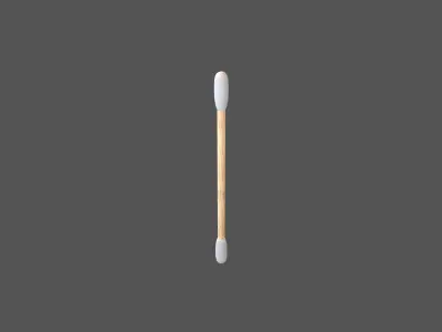 Cotton Swab v1 001 Low-poly 3D model