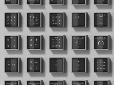 JUNG LS Cube LS Touch smart KNX kit 54 items 3D model