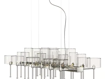 Spillray 26 Chandelier by Axo Light 3D model