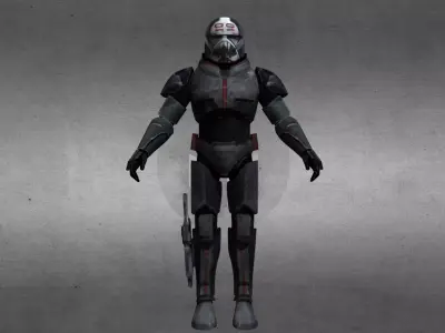 Wrecker Bad Batch Low-poly 3D model