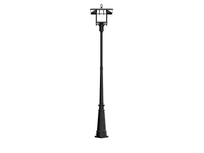 Street Lamp Low-poly 3D model 47