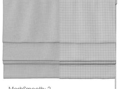 Roman Curtains 77 Pottery Barn Teen Classic Metro Roman 3D model