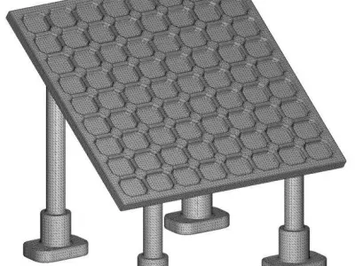 Kids Solar Panel Toy 3D model